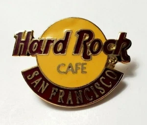 Hard Rock Cafe SAN FRANCISCO SF Classic Logo Tac Pin Pinback Hat Shirt (J784) - Picture 1 of 2