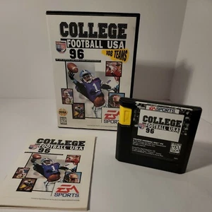 College Football USA 96 (Sega Genesis, 1995) w Box & Manual Very Nice! - Picture 1 of 5