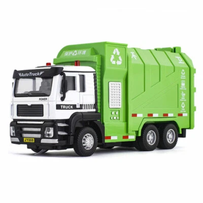 Camión de basura 1:50 modelo de coche de juguete diecast vehículo de juguete camión de basura juguetes para niños Foto 1 de 4