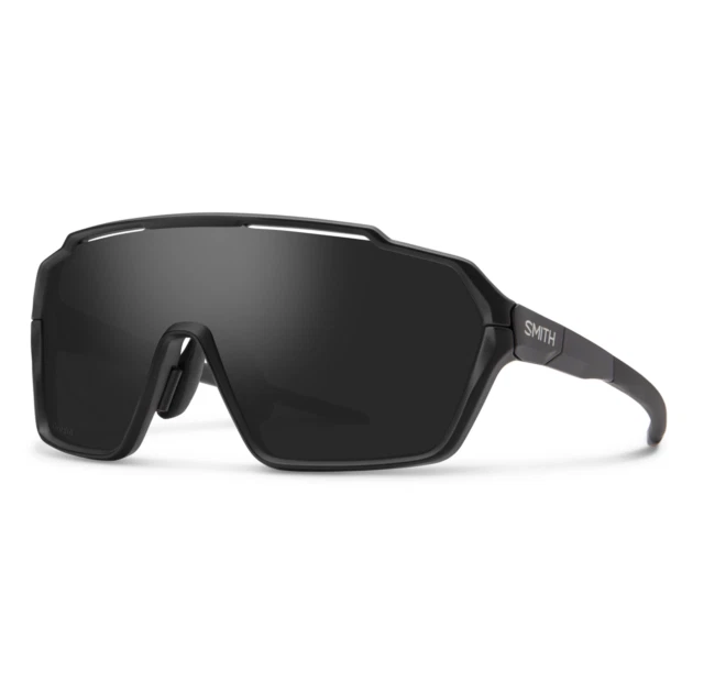 Smith Shift MAG 003 1C Men's Shield Sunglasses with Matte Black Frame and ChromaPop Black Polarized Lenses