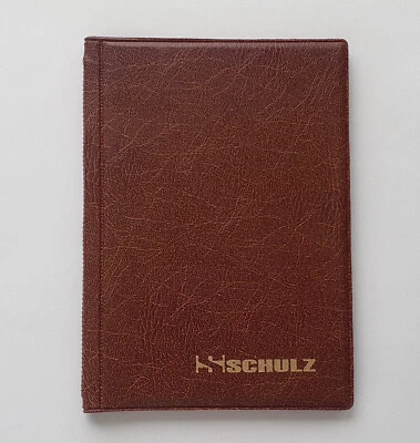 SCHULZ 50p Coin Album / Holder / Folder Burgundy One - Two Pound Fifty Pence Collection