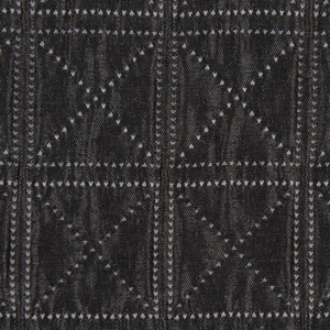 Dekostoff Plaidstoff Steppstoff Quadrate überbreit anthrazit weiß 2,80m Breite - Bild 1 von 5