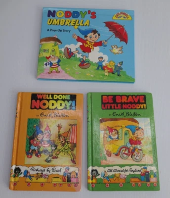 x3 Noddy books 5 13 Pop Up Vintage Enid Blyton Collectable HC 1983-1985 Toyland - image 1 of 4