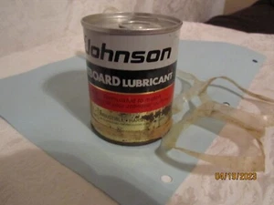 NOS Johnson Outboard Lubricant 8 oz Tin Can Full Made in Beloit, Wis USA - Picture 1 of 6