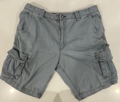 Lucky Brand Clothing Co.Shorts Mens Size 38 Blue Cargo Linen Pockets 100% Cotton - Image 1 of 4