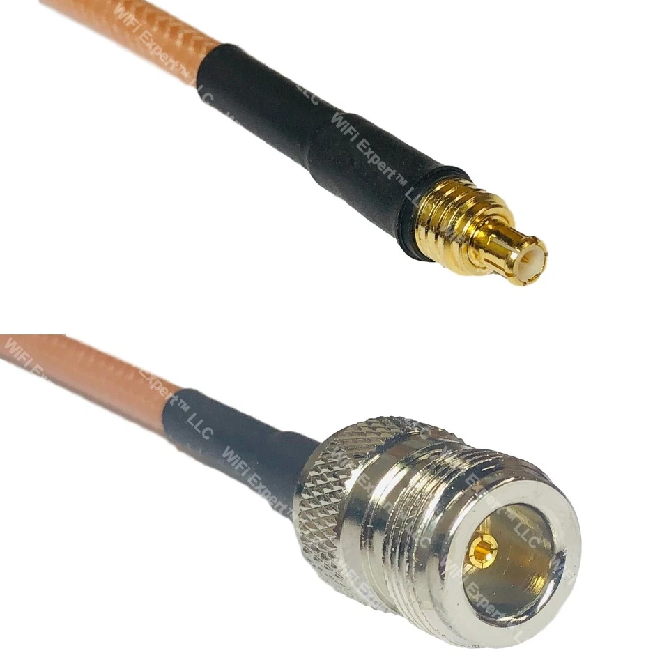 RG400 MCX MALE to N FEMALE RF Cable FAST-SHIP LOT - Image 1 of 1