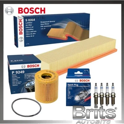 JUEGO FILTRO BOSCH KIT SERVICIO Y BUJÍAS PEUGEOT 207 1.4 8V GASOLINA 2006-12 Foto 1 de 4