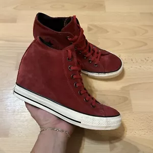 Converse Chuck Taylor All Star Women Sz 10.5 US Red White Athletic Shoes 550671C - Picture 1 of 9