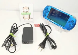 PSP 3000 Vibrant Blue Konsole mit Ladegerät 4GB getestet ohne Akku Region Free 0212E - Bild 1 von 20