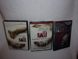 COLLECTION OF SAW HALLOWEEN SCARY DVD'S - Foto 1 di 2