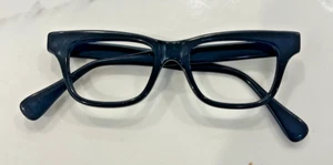 Arnel Black 48x20 USA 5.75" Temple Solid hinge strong frame - Picture 1 of 9