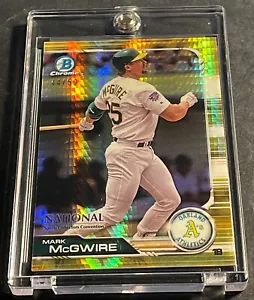 2019 Bowman Chrome Mark McGwire National Convention Gold Refractor #44/50 - Picture 1 of 2