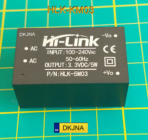 HLK-5M03 AC-DC 220V to 3.3V Step down Power Supply Module Switch Buck Converter