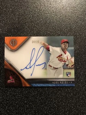 Alex Reyes 2017 Topps Tribute rojo automático radiocontrol serie # 14/25 STL Cardinals Foto 1 de 3