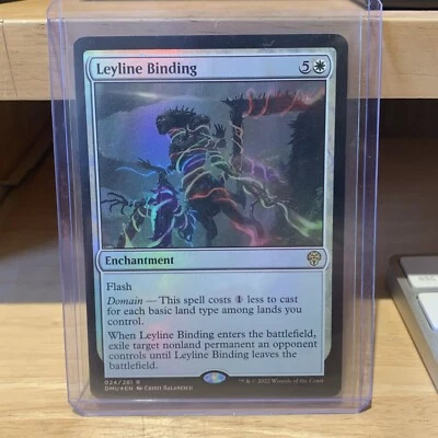 Leyline Binding NM Foil Rare Dominaria United MTG - Image 1 of 2