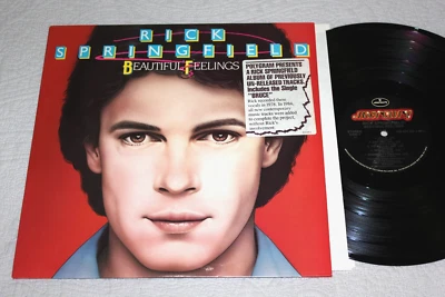 RICK SPRINGFIELD - Beautiful Feelings  (1984 LP)  NM Vinyl - Image 1 of 3