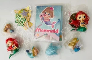 Paquete de globos y adornos para pasteles con tema de sirena para niñas decoración de fiestas, nuevo - Imagen 1 de 8