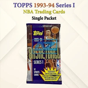 1993-94 Topps NBA Box Pack Series 1 Wax Basketball Trading Cards 1 Packet - Picture 1 of 1