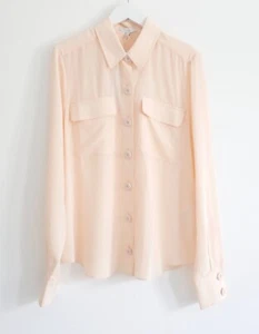 Joie Eastona Frappe Silk Shirt Blouse New Tagged XS - Picture 1 of 6