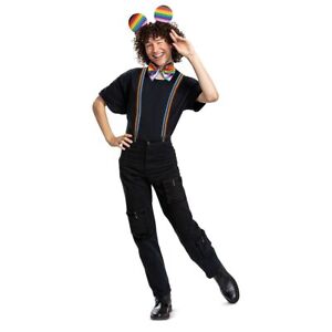 Disney Rainbow Pride Collection Mickey Mouse Adult Costume Kit MED 38-40