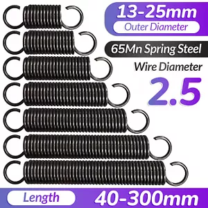 Dehnfedern Zugfeder, Drahtdurchmesser 2,5 mm, Außendurchmesser 13 mm-25 mm - Bild 1 von 269