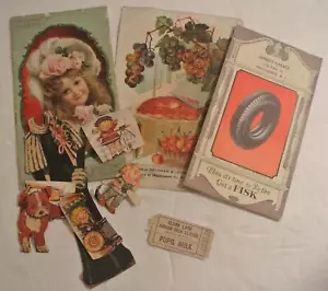 ANTIGÜEDAD Principios de 1900 Anuncios publicitarios Papel Campbells Sopa Leche Ticket - Imagen 1 de 5