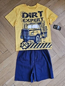 Broadway Kids Dump Truck Dirt Expert Outfit - Yellow/ Navy - Size 5 - Picture 1 of 4