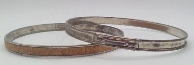 Vintage Metal and Cork Spring Tension 6" Embroidery Hoop - Image 1 of 2