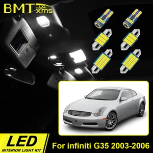 14x White LED Lights Interior Package Kit For Infiniti 2003-2006 G35 Sedan +TOOL - Bild 1 von 10
