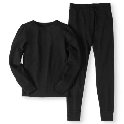Mens 100% Cotton Waffle Knit Thermal Long Johns Warm Underwear Top+Pants 2PC Set - Image 1 of 4