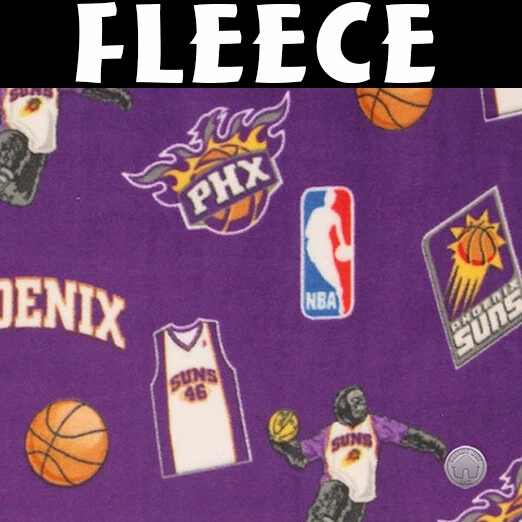 FABRIC TRADITIONS NBA Phoenix Suns Toss Fleece Fabric by the Yard