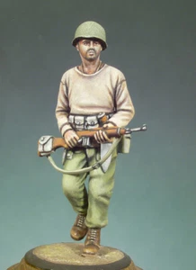 ANDREA MINIATURES S5-F16 - U.S. MARAUDER (BURMA, 1944) - 54mm WHITE METAL - Picture 1 of 6