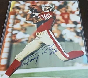 JERRY RICE SIGNED AUTOGRAPHED 8x10 PHOTO SAN FRANCISCO 49ERS - Picture 1 of 7