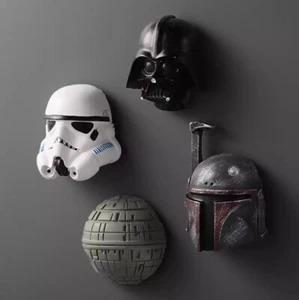 Star Wars Calamita Frigo Decorazione 3D Ferro Aspirazione Pietra Puntelli Adesivo Magnetico - Foto 1 di 12