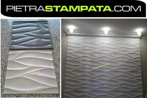 Molde Recubrimiento de Goma Pared Piedra Falsa Panel de Pared 3D IN Tiza para Hormigón - Imagen 1 de 4