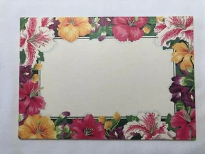 10 bunte Notizkarten mit Blumenrand und Umschlägen - 4-1/4" x 6-1/4" - Bild 1 von 4