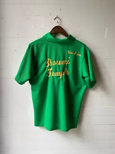 Vintage Bowling Shirt - Kettengenäht bestickt Shriners Boumi Bügel L - Bild 1 von 4