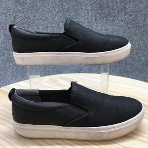 Dr Scholls Shoes Womens 7.5 M No Bad Days Slip On Black Faux Leather Casual - Picture 1 of 15