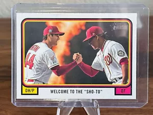 2022 Topps Heritage High Number Combo Cards #CC7 Juan Soto/Shohei Ohtani - Picture 1 of 2