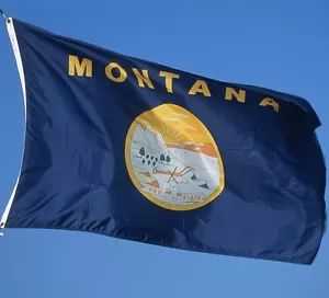 NUEVO 3x5 ft MONTANA ESTADO DE BANDERA mejor calidad vendedor de EE. UU. - Imagen 1 de 3