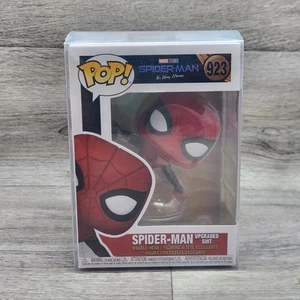 Funko Pop! No Way Home Spider-Man Upgraded Suit #923 Vinyl Figure W/protector - Picture 1 of 4