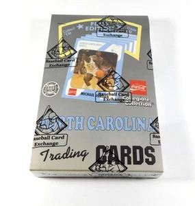 1989 Collegiate North Carolina 1st Edition Basketball Box 36 Packs BBCE Wrapped - Bild 1 von 2
