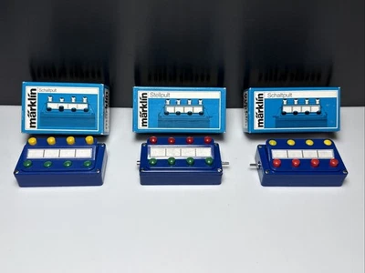 Spur H0 MÄRKLIN 3x Stellpult 7072,7210,7211 Neuwertig in OVP Modellbahn - Bild 1 von 4