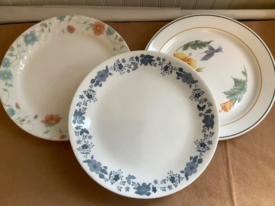 Lote de seis pratos de jantar Corelle mix & match (2 de cada design) - Imagem 1 de 4