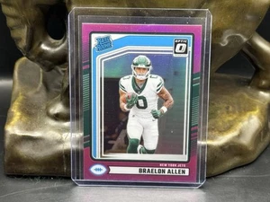 2024 Donruss #306 Braelon Allen Optic Rated Rookies Preview Pink Jets RC - Bild 1 von 2