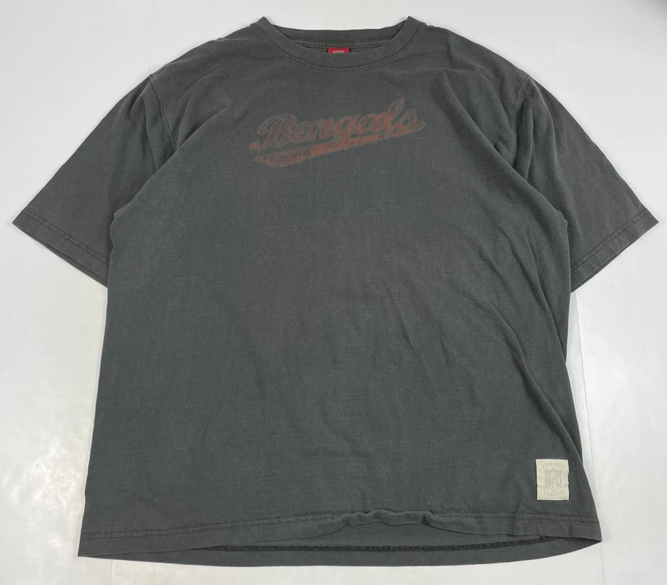 VINTAGE Cincinnati Bengals Football Shirt Mens Extra Large Gray Reebok Gridiron - Image 1 of 4