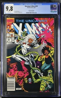 Uncanny  X-Men #291 1992 Marvel Comics CGC 9.8 White Pages Newsstand 002 - Image 1 of 2