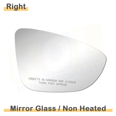 2009 - 2016 年大众大众 Eos 右侧粘合剂凸面镜面玻璃替换件 — 第 1/4 张图片