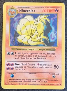 Ninetales 12/102 Base Set shadowless (1999) Vintage WOTC Holo Rare - MP - Picture 1 of 11