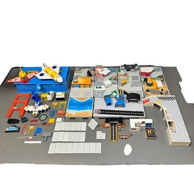 Vintage Micro Machines Galoob Travel City Playset Lot Buildings Airport Planes - Image 1 of 4